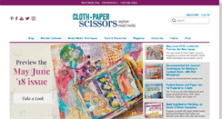 Desktop Screenshot of clothpaperscissors.com