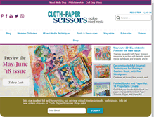 Tablet Screenshot of clothpaperscissors.com